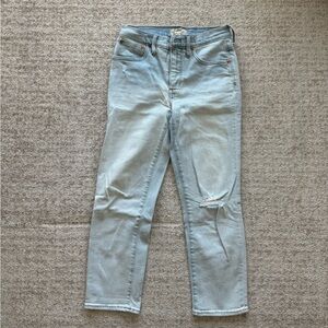 Madewell light wash jeans